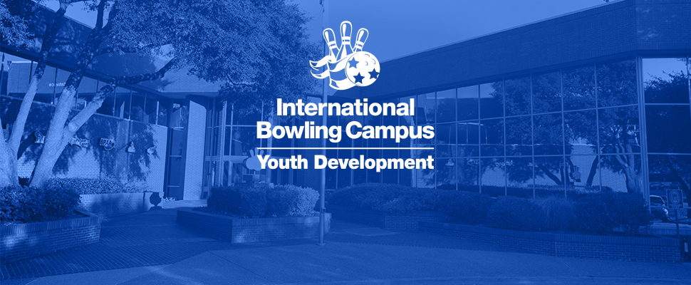 IBC Youth logo with International Bowling Campus building in background